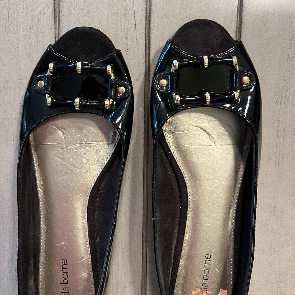 Black patent shoes/ size 10/Liz Claiborne